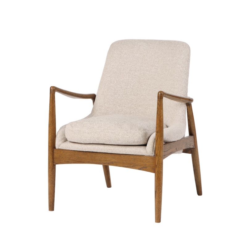 28 Inch Fabric Upholstered Accent Armchair