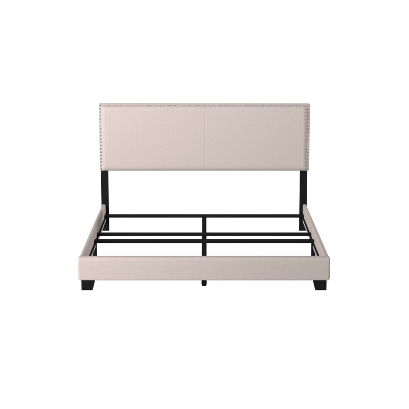 Ivory Upholstered Eastern King Bed