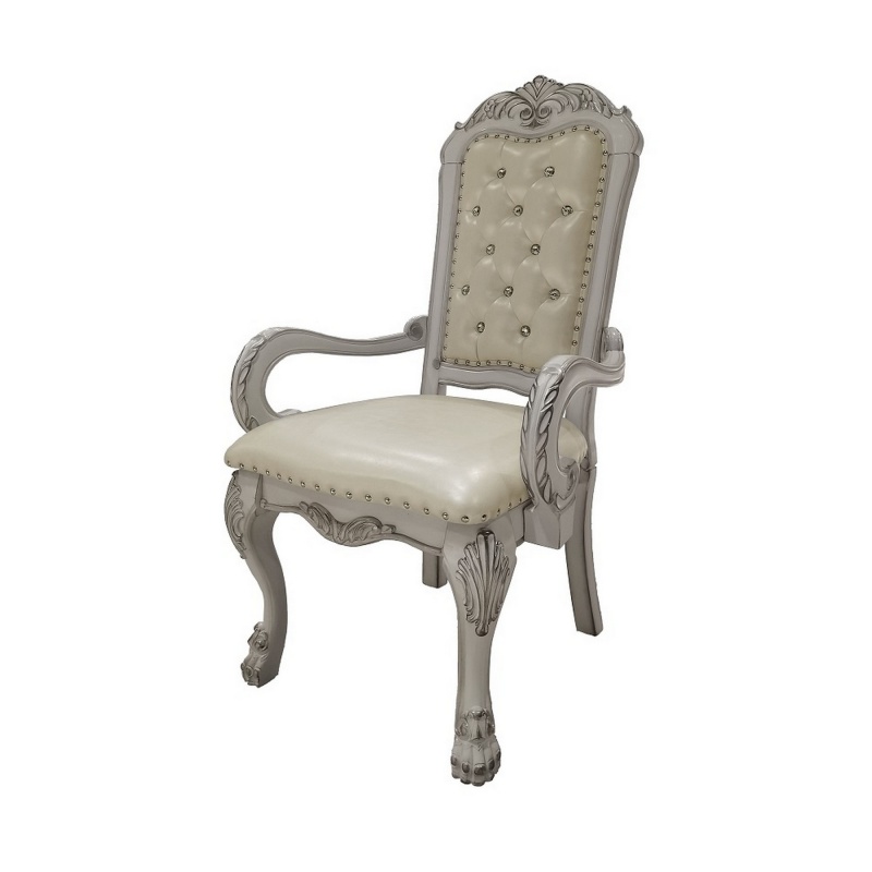 Aurora 26 Inch Tufted Dining Armchair, Set of 2
