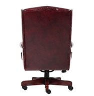 Boss Wingback Traditional Chair In Burgundy