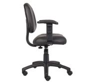 Boss Black Posture Chair W/ Adjustable Arms