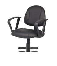 Boss Black Posture Chair W/ Loop Arms
