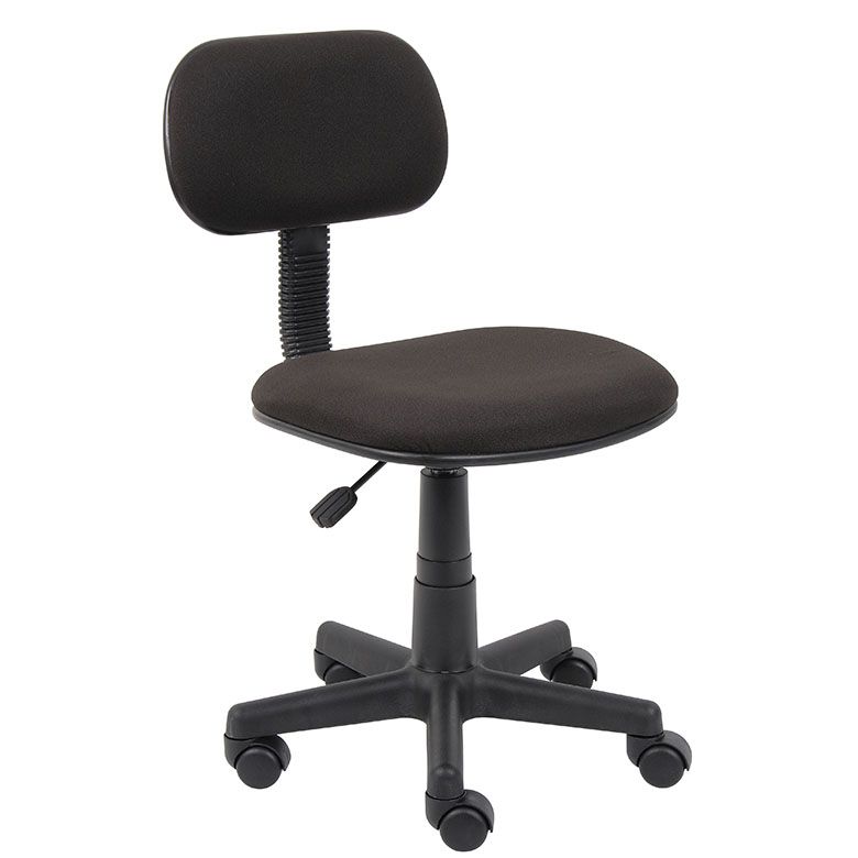 Boss Black Fabric Steno Chair