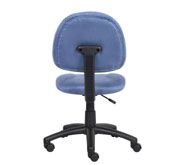 Boss Perfect Posture Deluxe Modern Microfiber Home Office Chair Without Arms, Blue