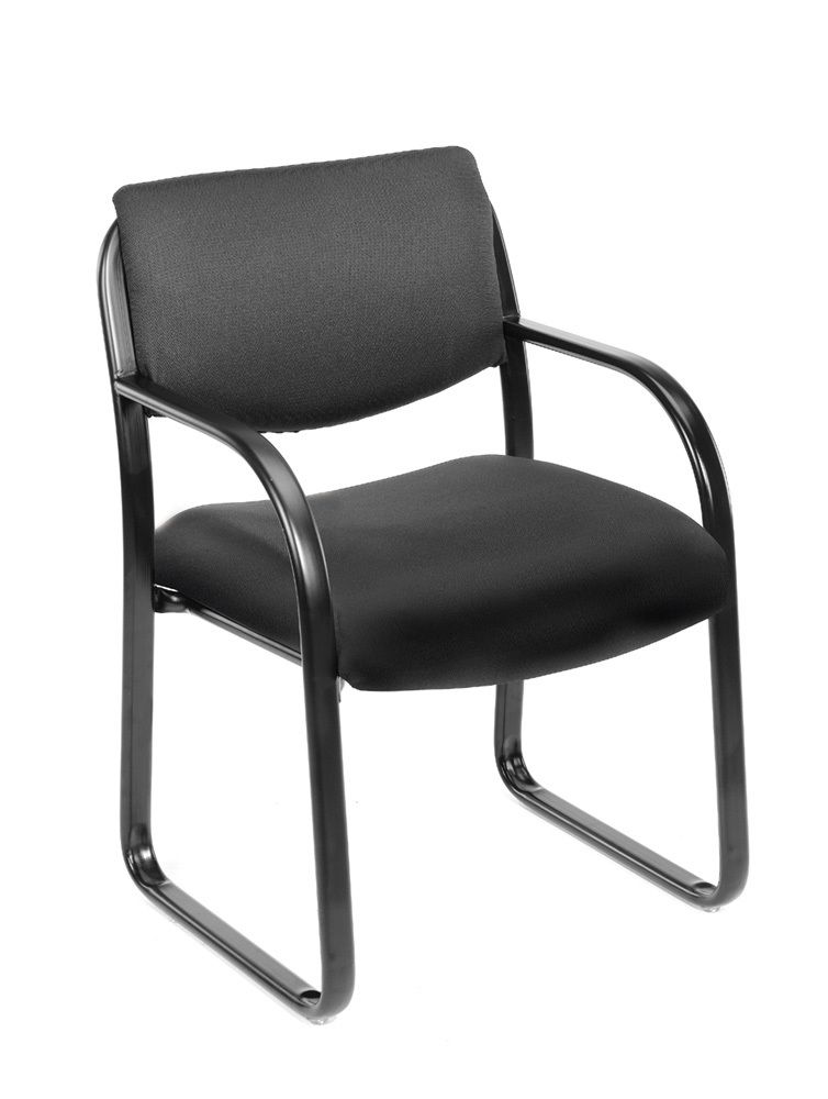 Boss Black Fabric Guest Chair