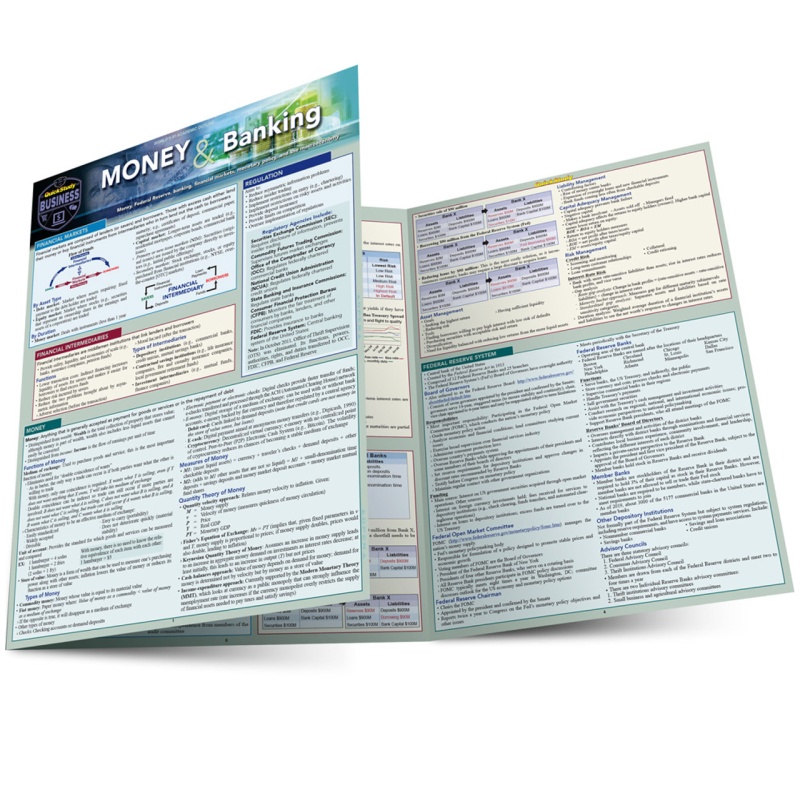Quickstudy | Money & Banking Laminated Reference Guide