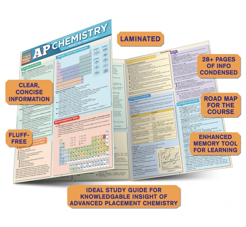 Quickstudy | Ap Chemistry Laminated Study Guide