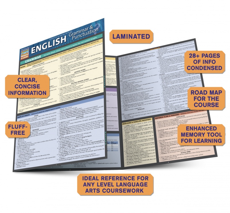 Quickstudy | English: Grammar & Punctuation Laminated Study Guide