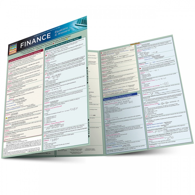 Quickstudy | Finance: Equations & Answers Laminated Study Guide