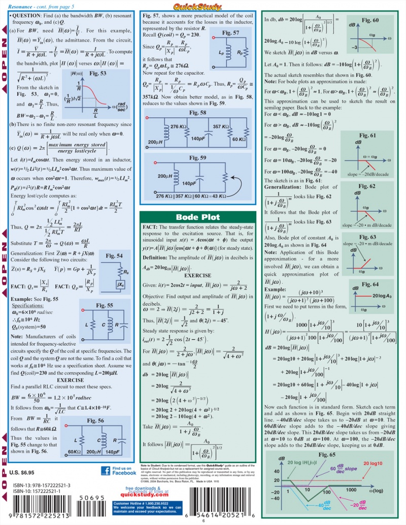 Quickstudy | Circuit Analysis Laminated Reference Guide