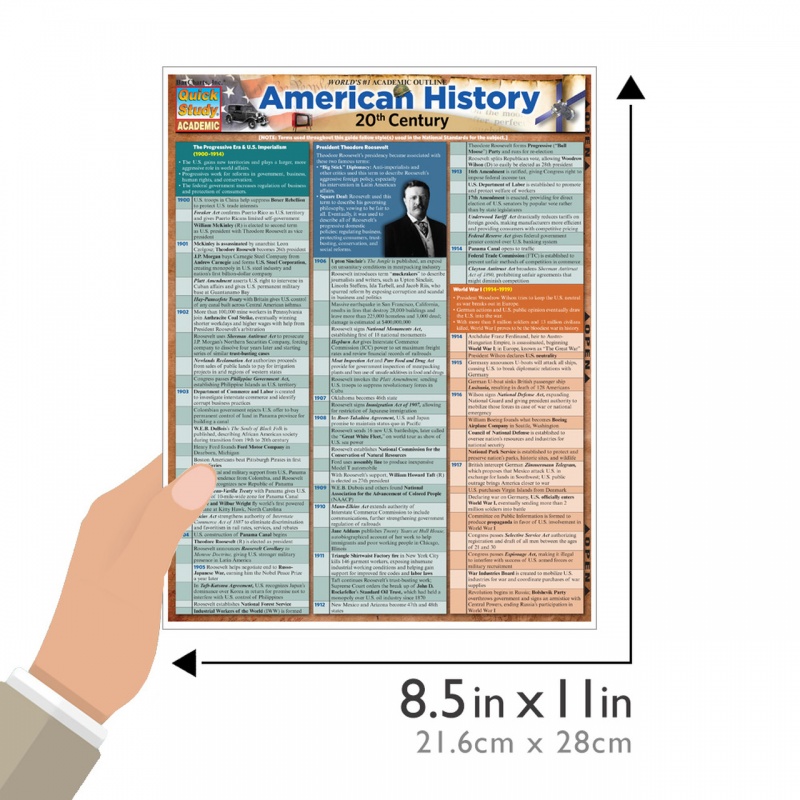 Quickstudy | American History: 20Th Century Laminated Study Guide
