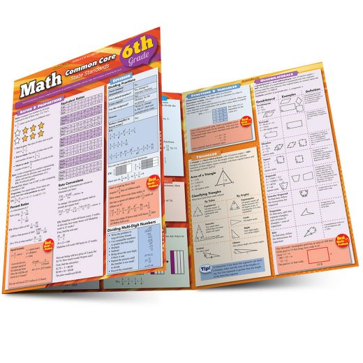 QuickStudy Math: Common Core 3rd Grade Laminated Study Guide