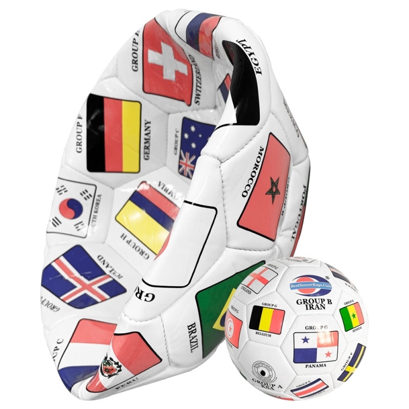 Deflated Fifa World Cup 2018 Qualifiers Country Flags Soccer Ball Size 5
