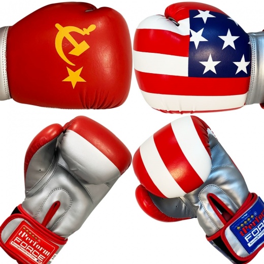 Iperform American Flag & Russian Flag Boxing Gloves for Men & Women