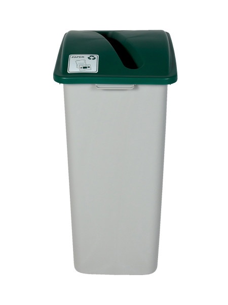 Busch Systems WASTE WATCHER XL Paper Slot Grey-Green Bin