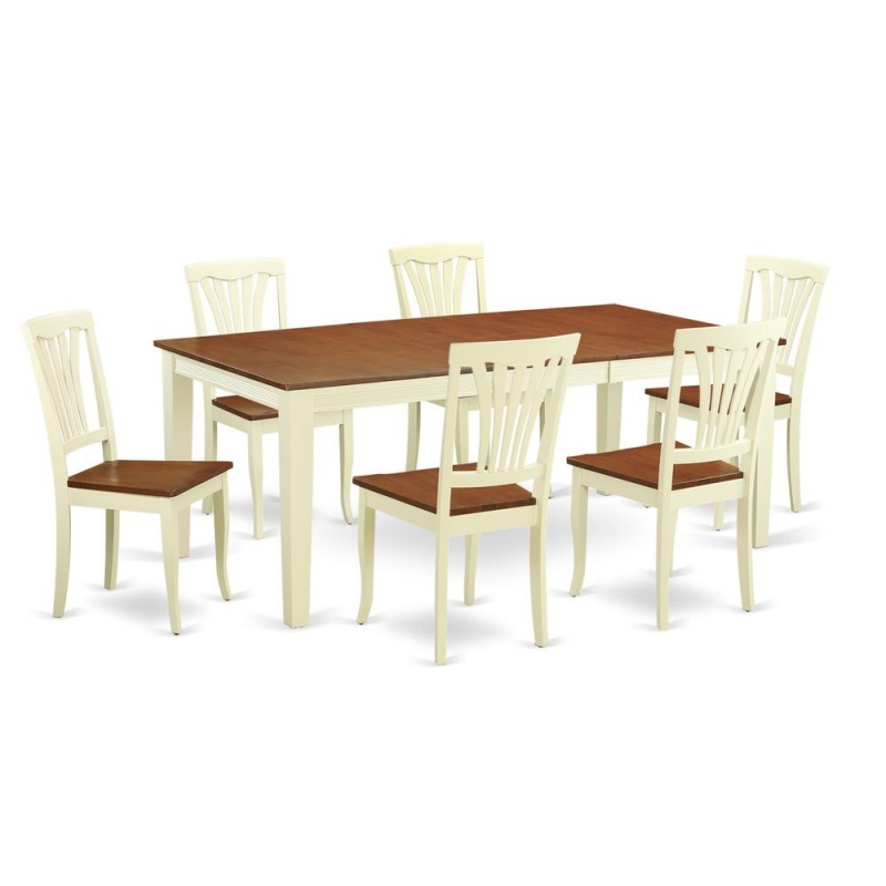 7 Pc Table Set For Table And 6 Chairs