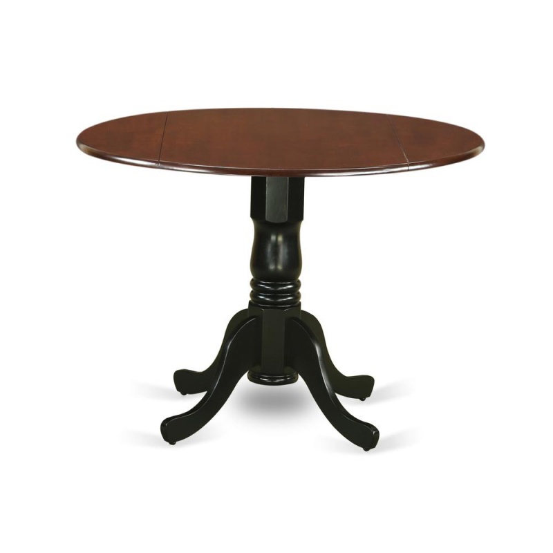 Dining Table Mahogany & Black, Dlt-Mbk-Tp