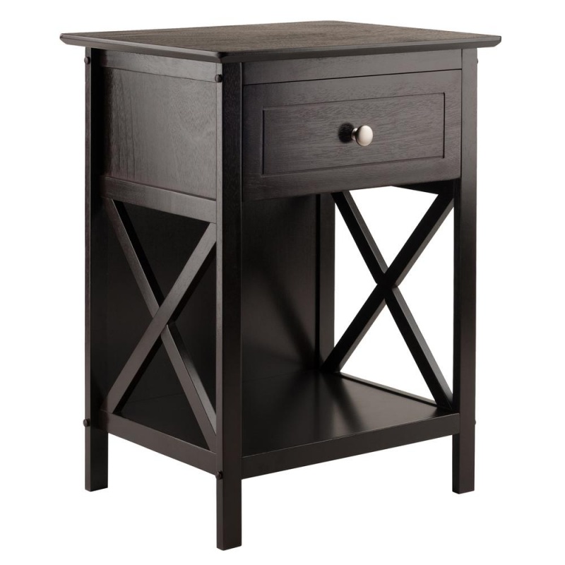 Xylia Accent Table In Coffee Finish