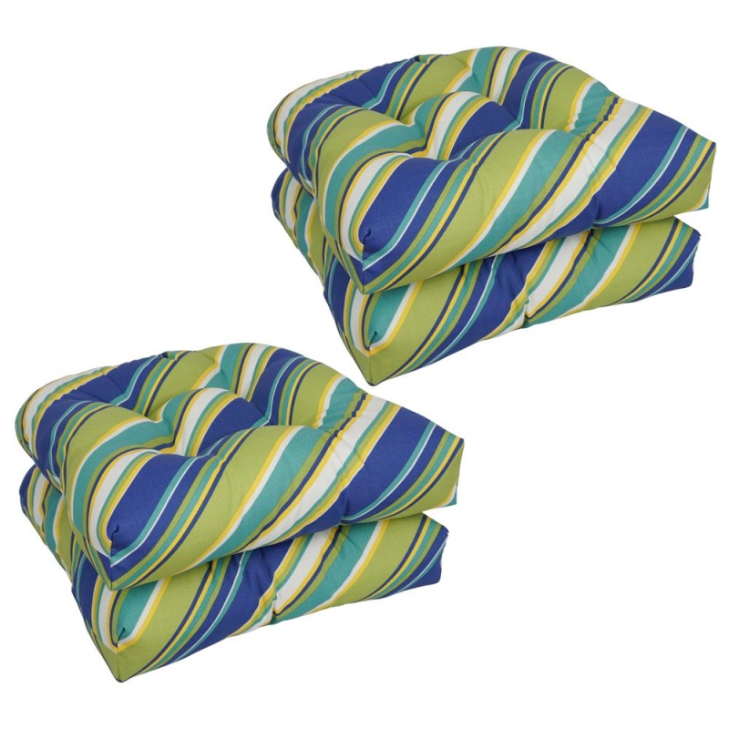 19-Inch U-Shaped Dining Chair Cushions, Set of 4