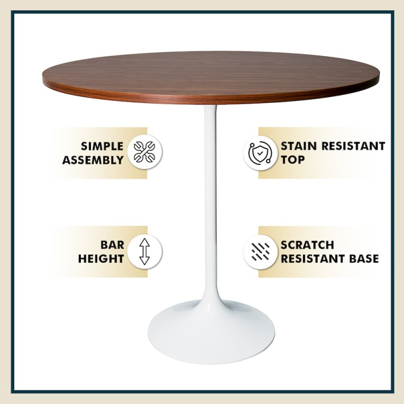 Verve Collection Modern Bar Height Table