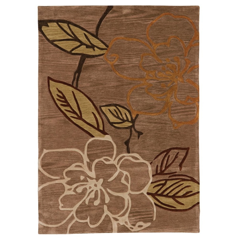 Trio Space Dyed Beige & Green 5X7 Rug