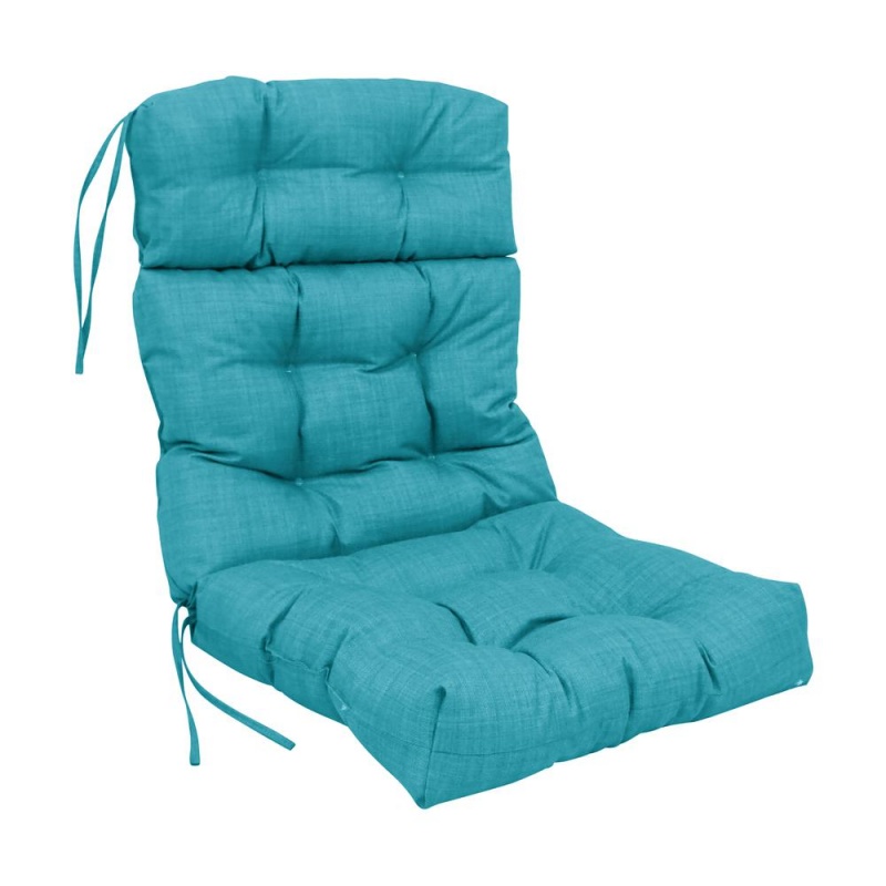 20-Inch By 42-Inch Spun Polyester Solid Outdoor Tufted Chair Cushion