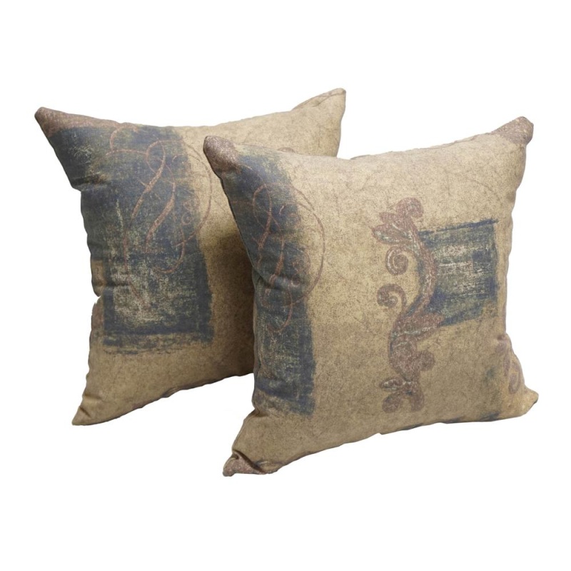 17-Inch Square Polyester Outdoor Throw Pillows (Set Of 2) 9910-S2-Co-Od-054
