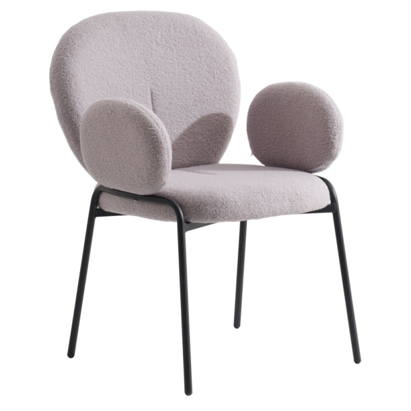 Celestial Series Boucle Dining Arm Chair