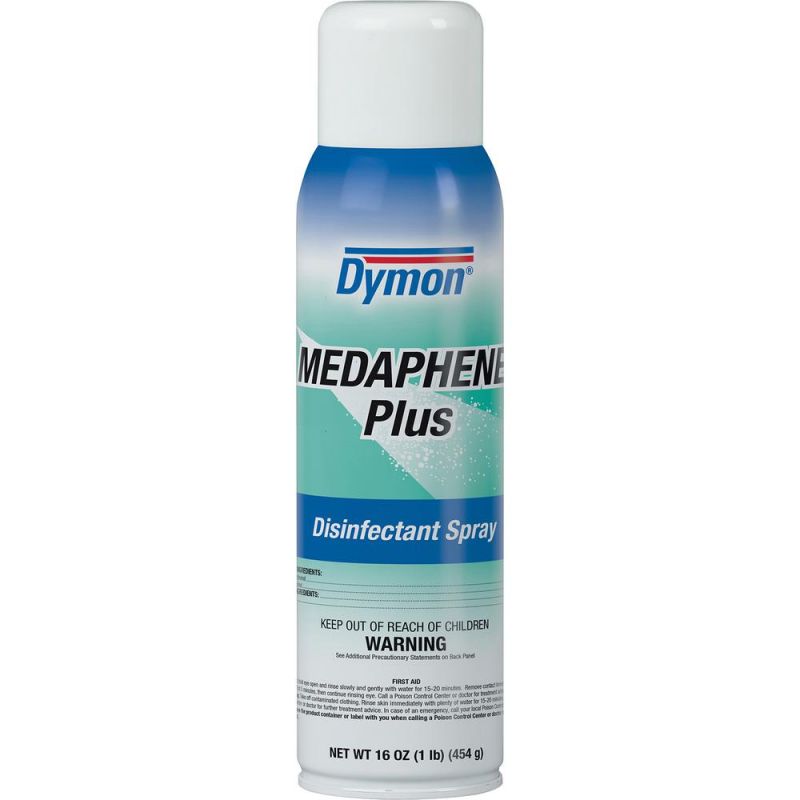 Dymon Medaphene Plus Disinfectant Spray - Aerosol - 16 Fl Oz (0.5 Quart) - Pleasant Scent - 1 Each - Aqua