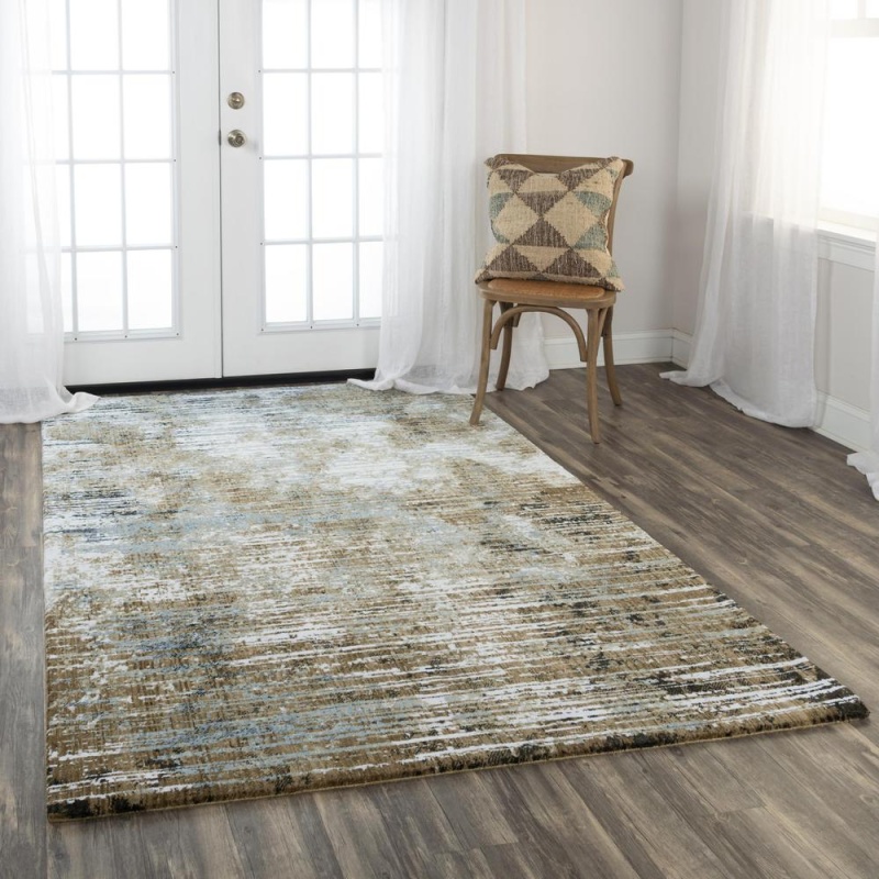 Hybrid Cut Pile Polyester Rug, 2'6" X 8'