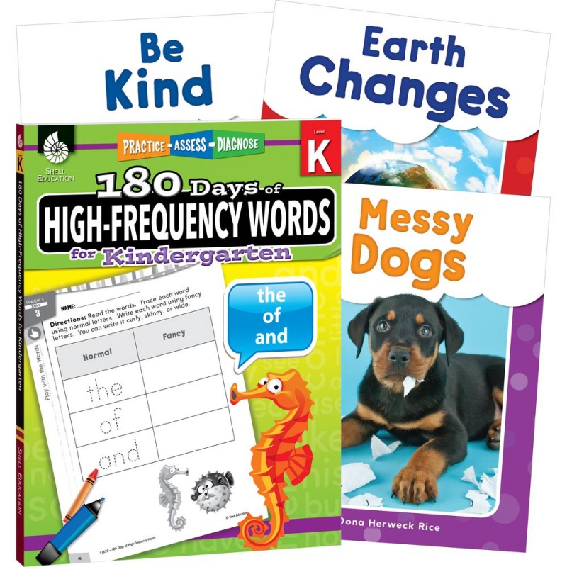 Shell Education Learn At Home Grade K Frequency Words Printed Book - Book - Grade Pre K-K - Multilingual