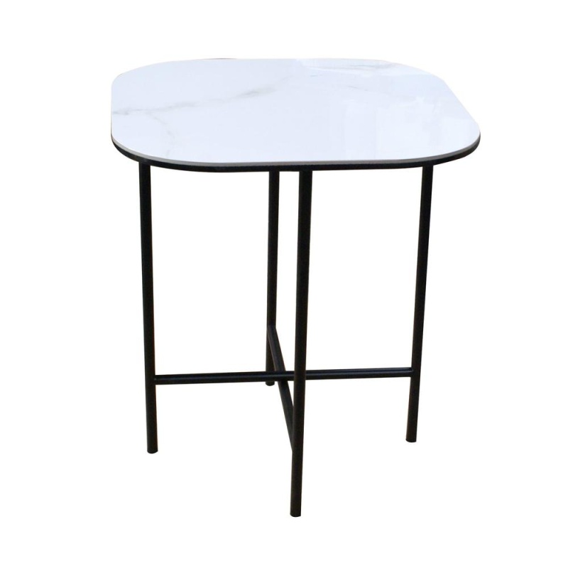 Ceramic Top + Black Metal Frame