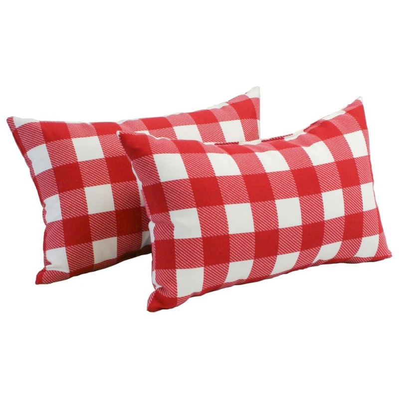 12-Inch By 20-Inch Rectangular Outdoor Throw Pillows (Set Of 2) 9911-S2-Co-Jo18-14