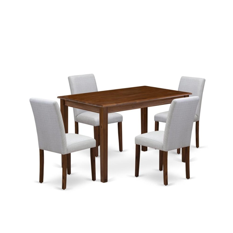5 Piece Modern Dining Table Set
