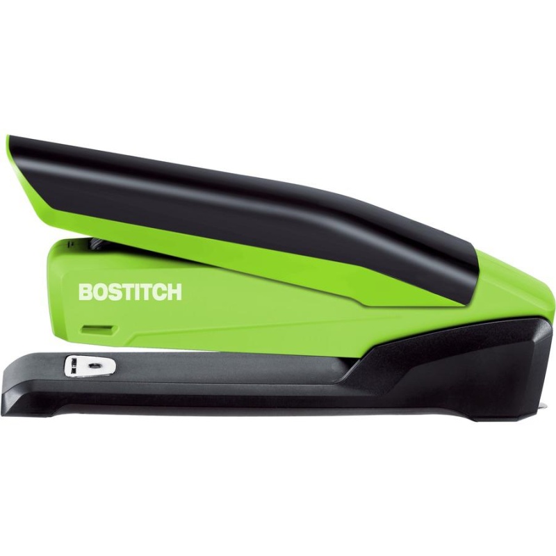 Bostitch Inpower Spring-Powered Antimicrobial Desktop Stapler - 20 Sheets Capacity - 210 Staple Capacity - Full Strip - 1 Each - Green
