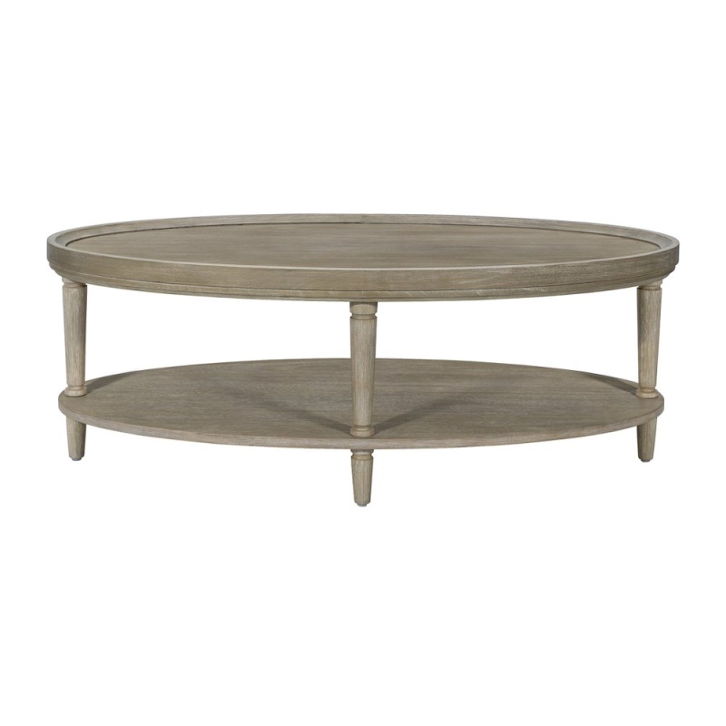 Oval Coffee Table With Shelf