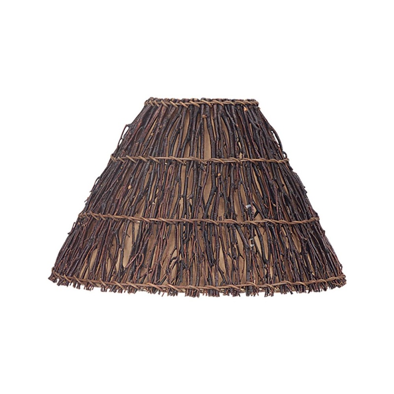 Round Hard Back Twig Shade