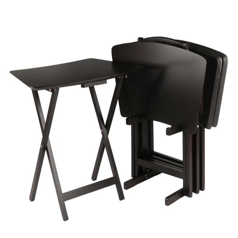 Anila 5-Pc Fan Shape Snack Table Set