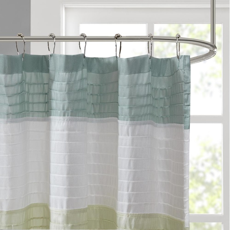 Faux Silk Shower Curtain