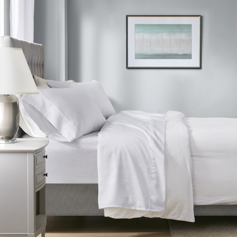 1000 Thread Count HeiQ Smart Temperature Cotton Blend 4 Pc Sheet Set