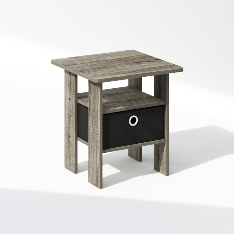Tidur Bedside Table Nightstand with Bin Drawer