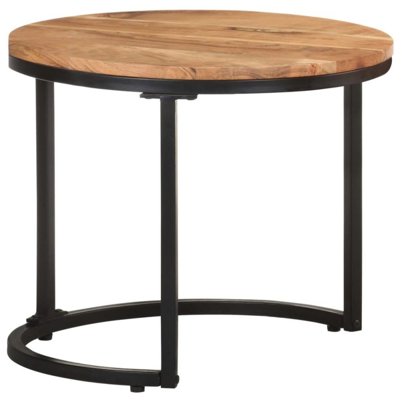 Vidaxl Side Tables 3 Pcs Solid Acacia Wood 0687