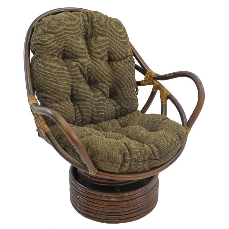 48-Inch By 24-Inch Jacquard Chenille Swivel Rocker Cushion