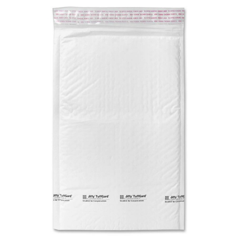 Sealed Air Tuffgard Premium Cushioned Mailers - Bubble - #1 - 7 1/4" Width X 12" Length - Peel & Seal - Poly - 25 / Carton - White