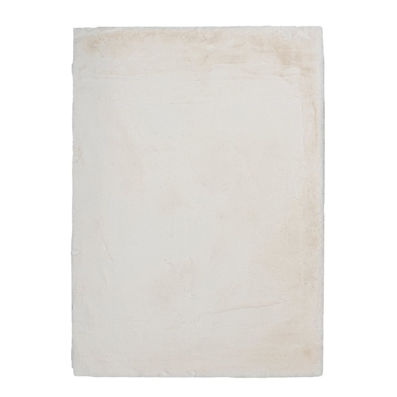 Maven Faux Rabbit White 8X10 Rug