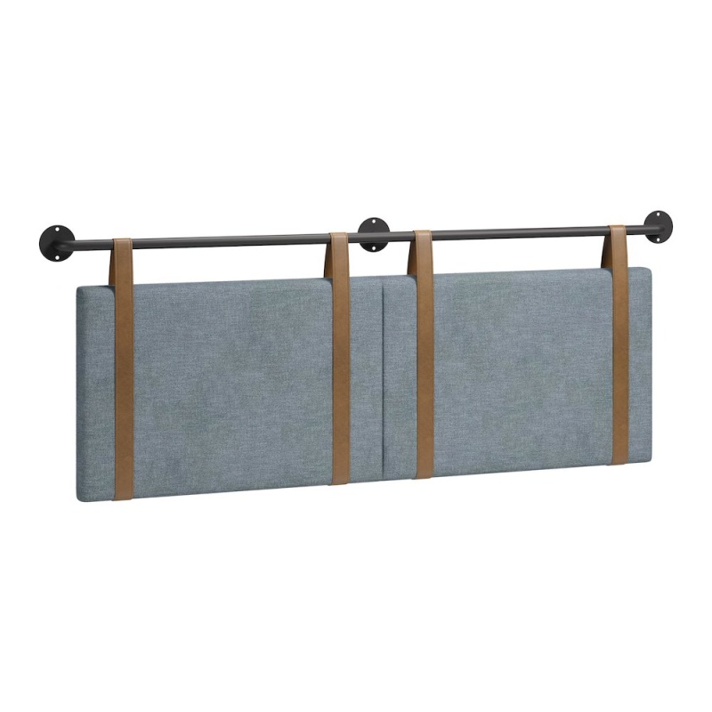 Zeva Floating Queen Headboard Gray