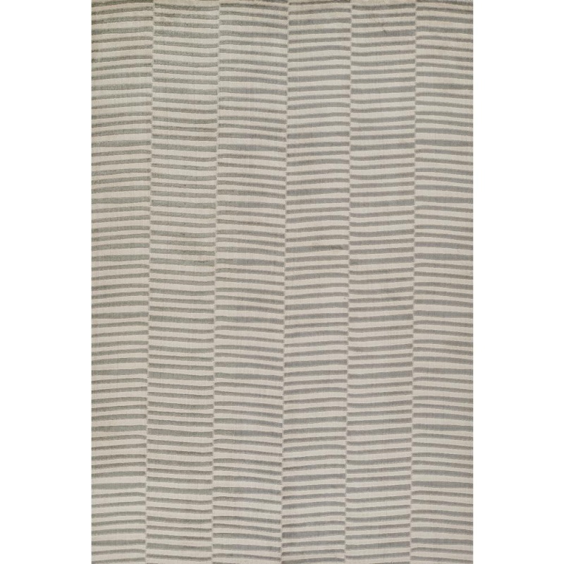 Contemporary Rectangle Area Rug, Grey, 3'11" x 5'7"