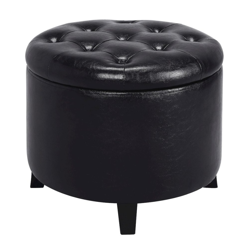 Designs4Comfort Round Storage Ottoman