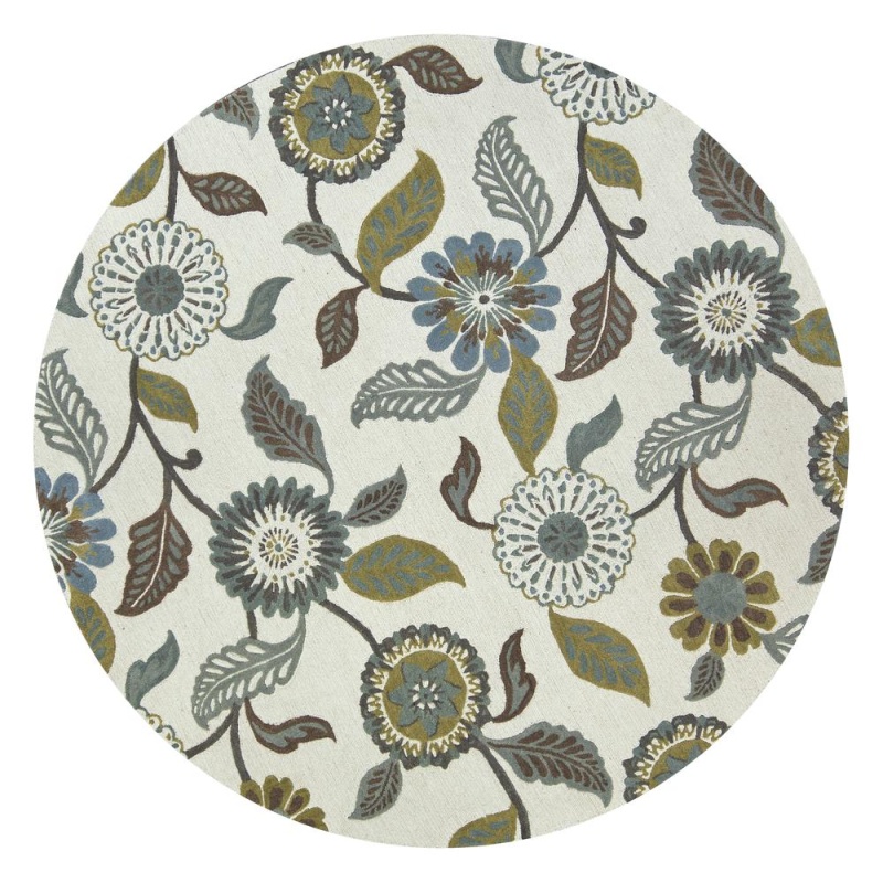 10' Round Hand-Tufted Round Rug