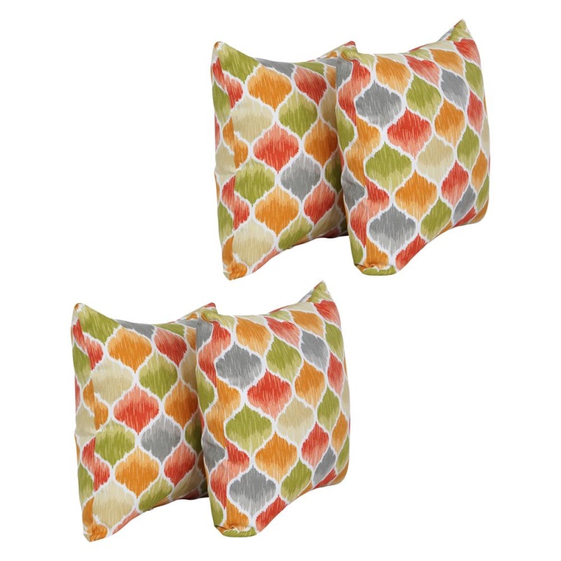 17-Inch Square Polyester Outdoor Throw Pillows (Set Of 4) 9910-S4-Od-220
